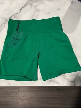 NVGTN Emerald Green High-Waist Women's Shorts